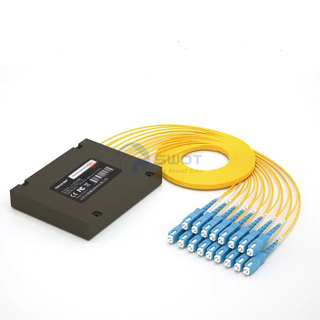 1x16 SC / UPC ABS Módulo de fibra óptica PLC Splitters